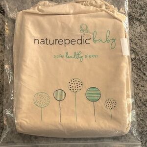 Naturepedic baby flat waterproof crib pad NWT